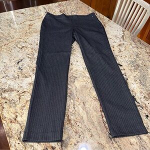 Jones New York Dark Grey Pinstripe Dress Pants size large